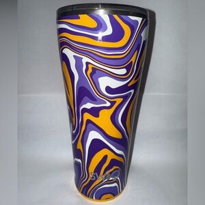 32oz Swig Purple and Yellow Swirl Tumbler